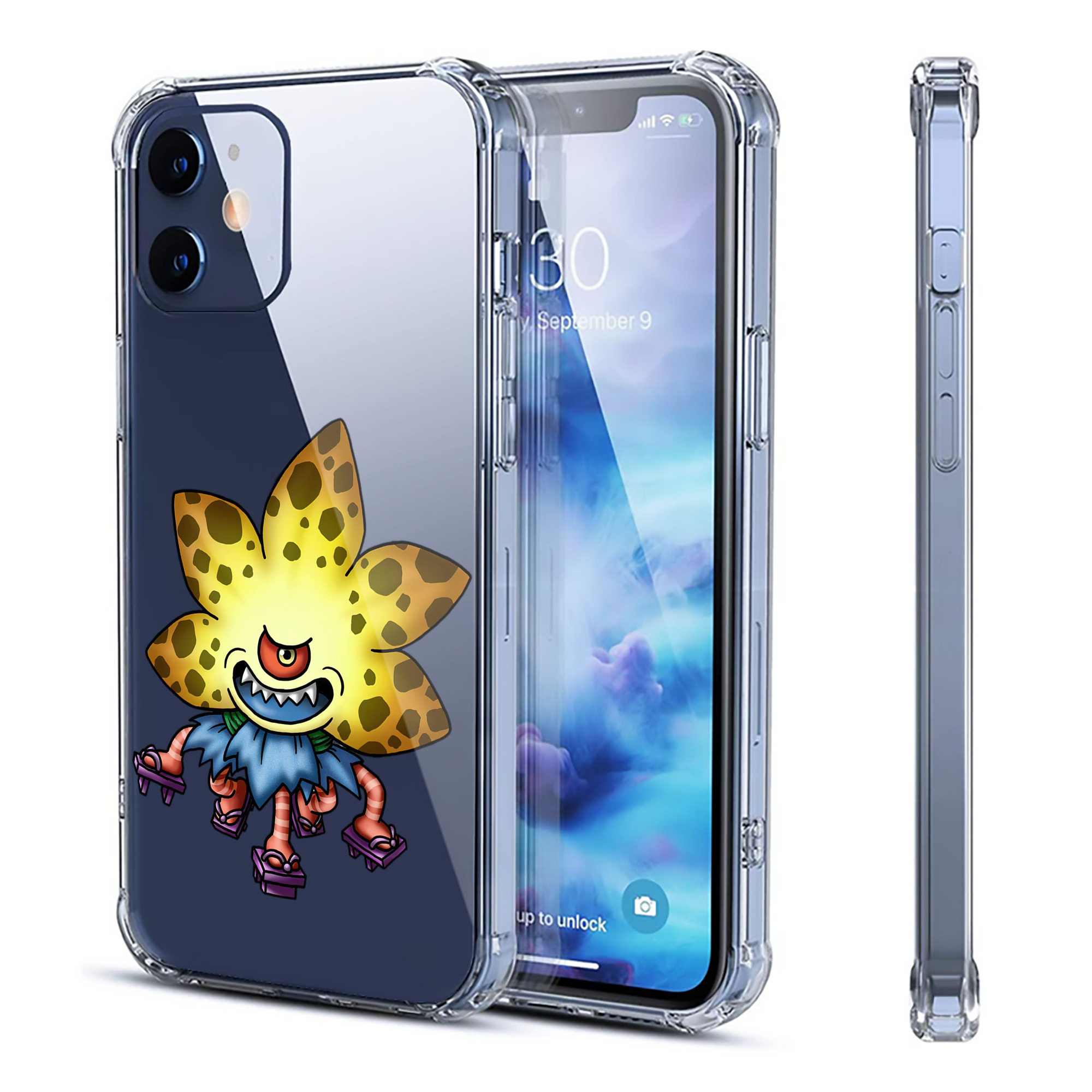 （画像用） ドラゴンクエスト Doragon Kuesuto Dragon Quest 【iPhone 12シリーズ対応】透明スマホケース（クリアソフトケース）